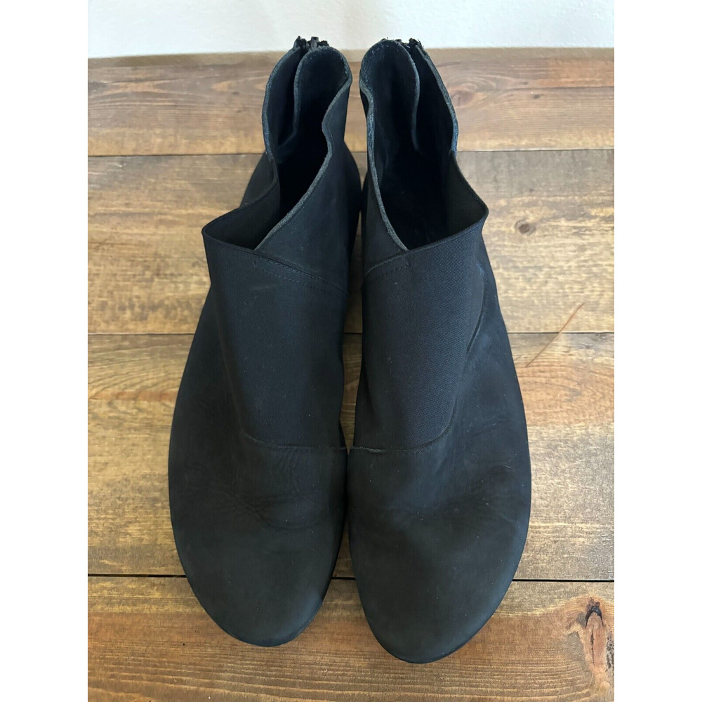 REDUCED! Arche Barzem Booties Womens 40 Black Leather Fabric Back Zip‎ Ankle - Picture 2 of 6